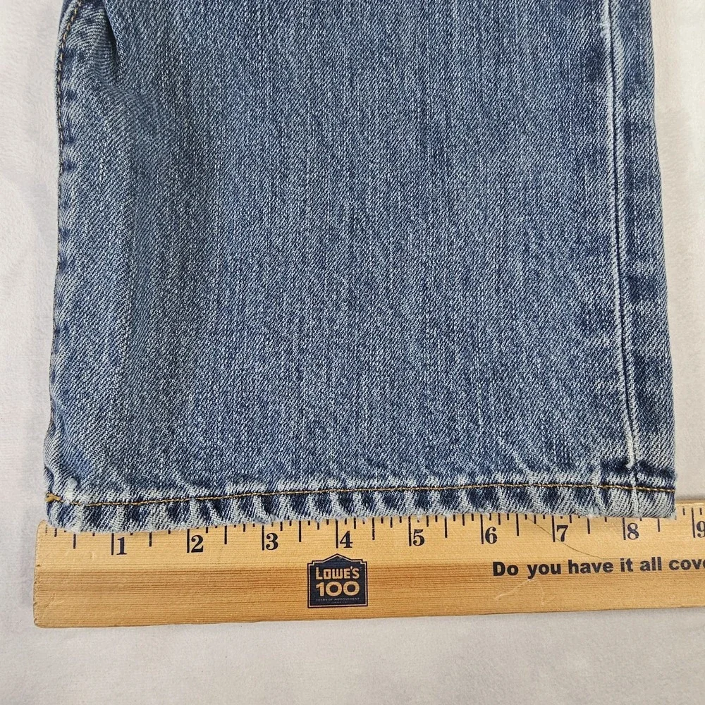 Polo Ralph Lauren Authentic Dungaree Jeans Men's 38x34 Straight Leg Blue Denim